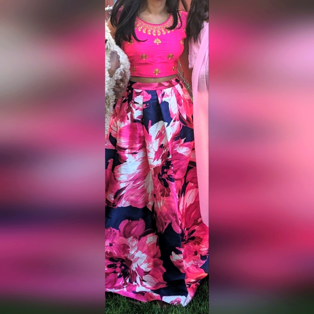 Lehenga and blouse & now dupatta